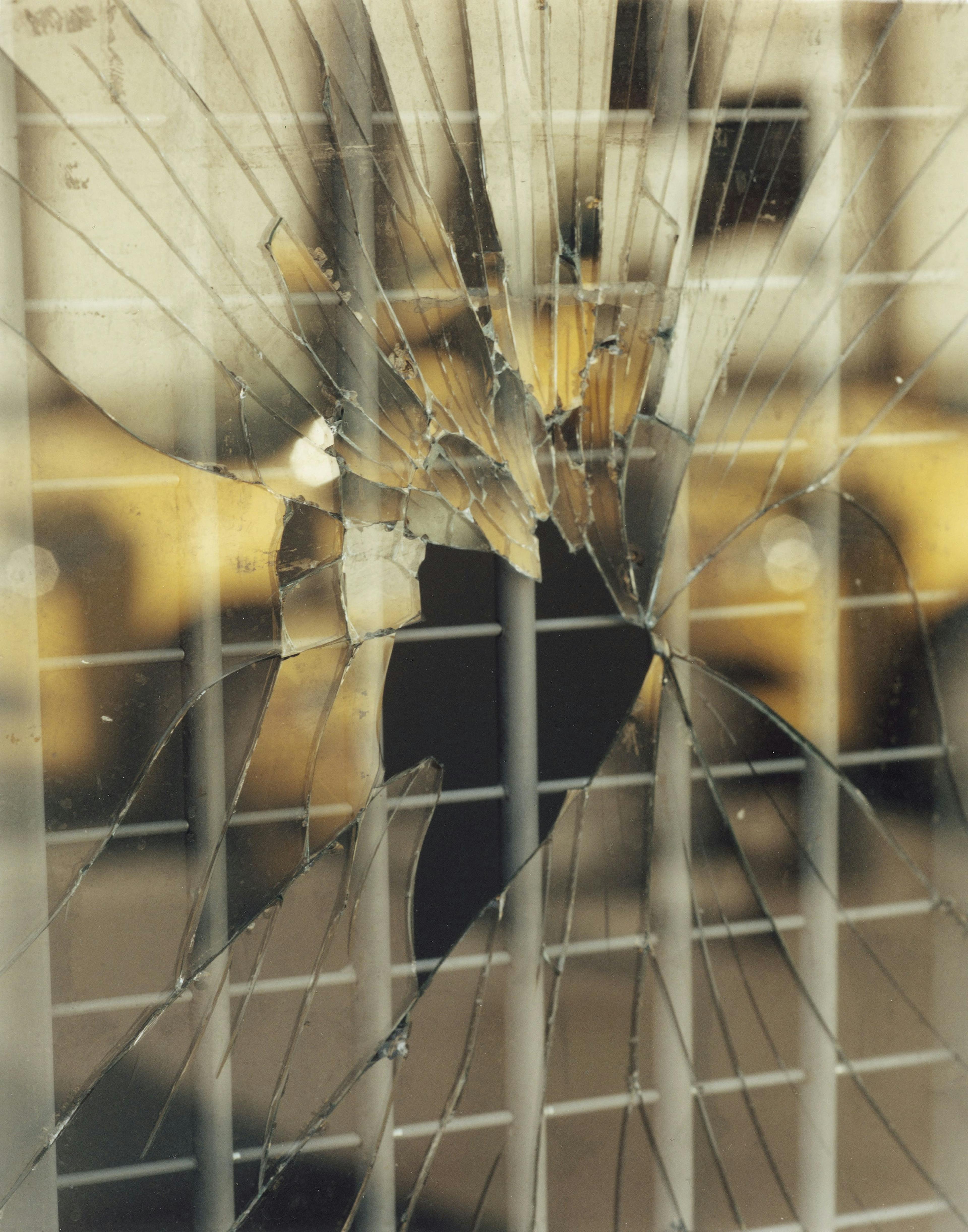 broken shopwindow