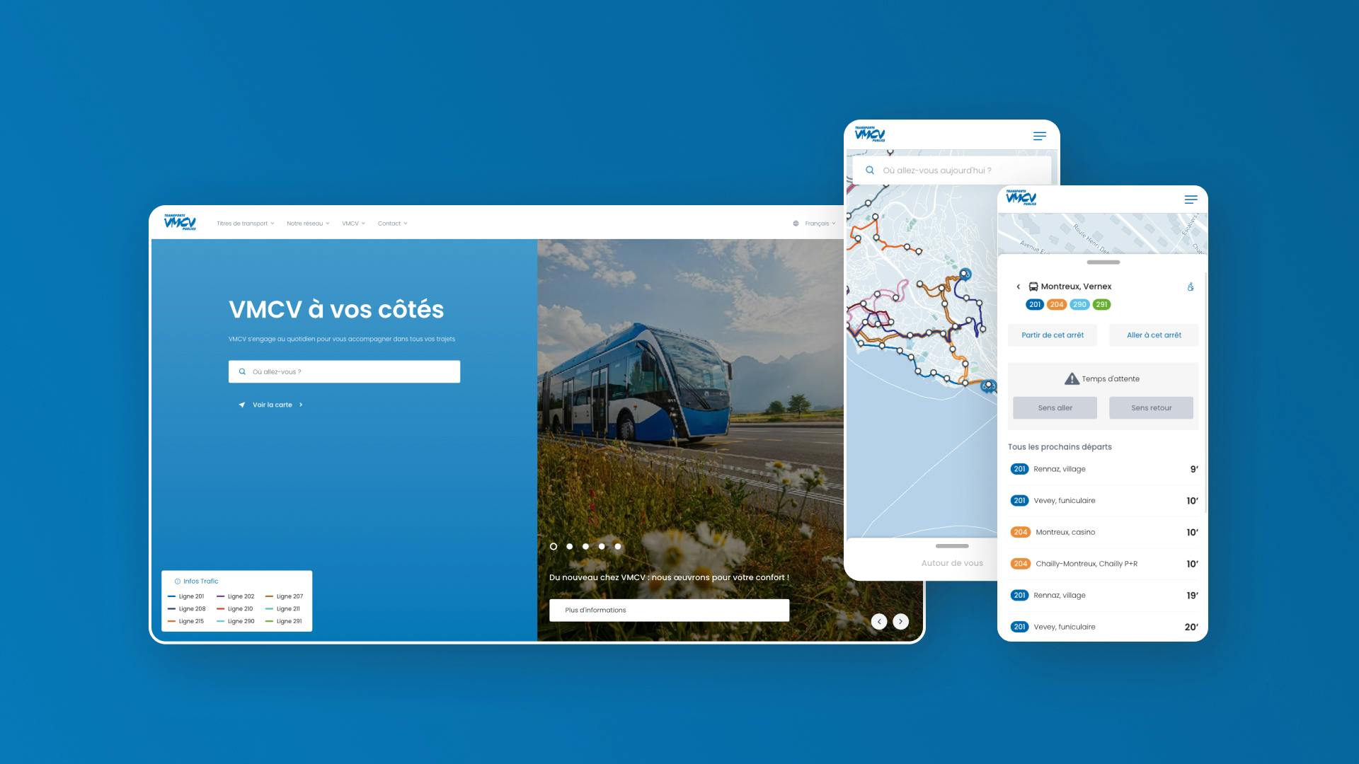 VMCV platform screenshots