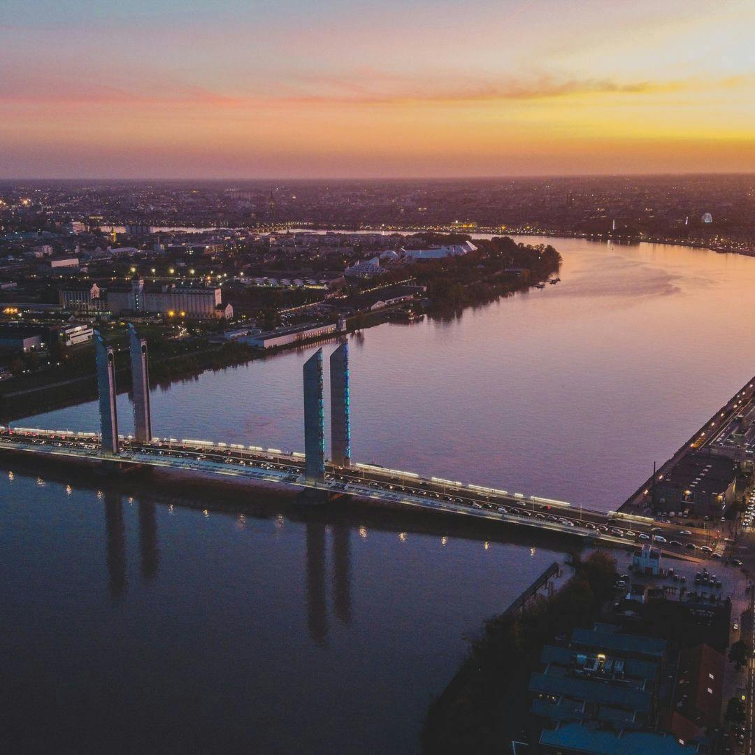 Bordeaux city bridge