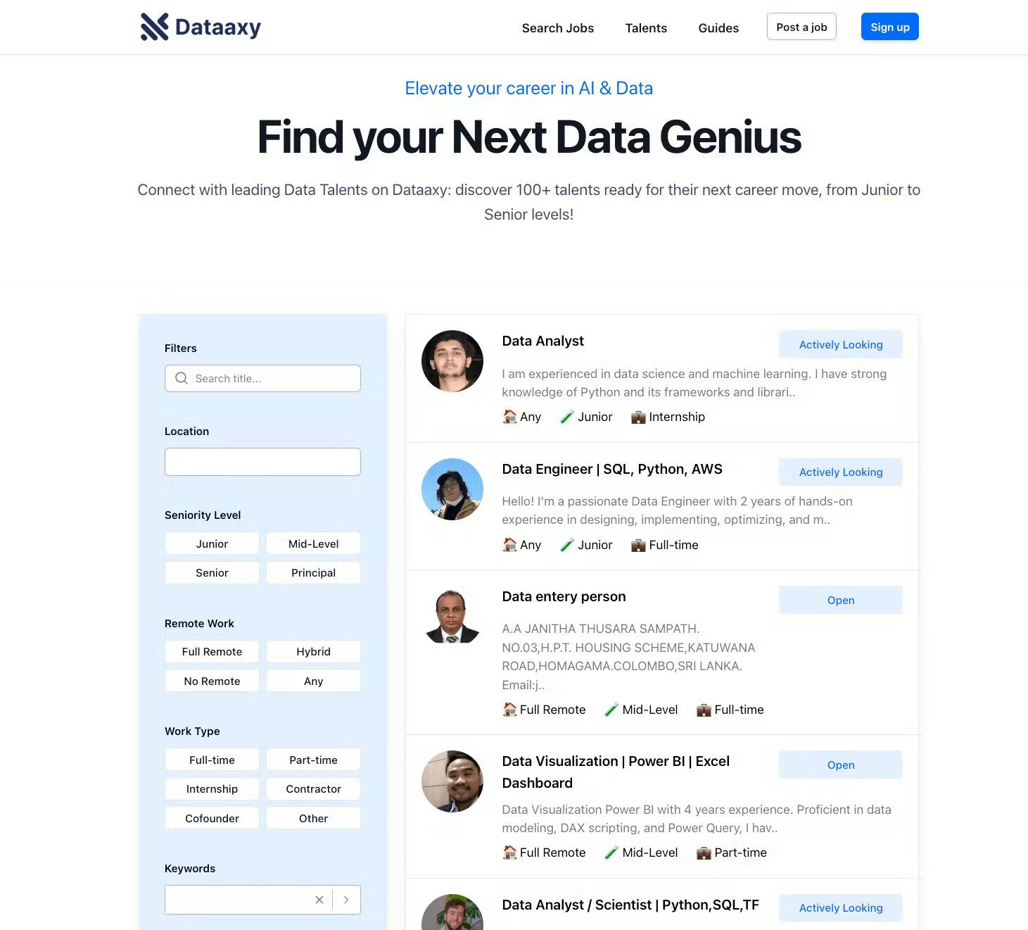 dataaxy screenshot
