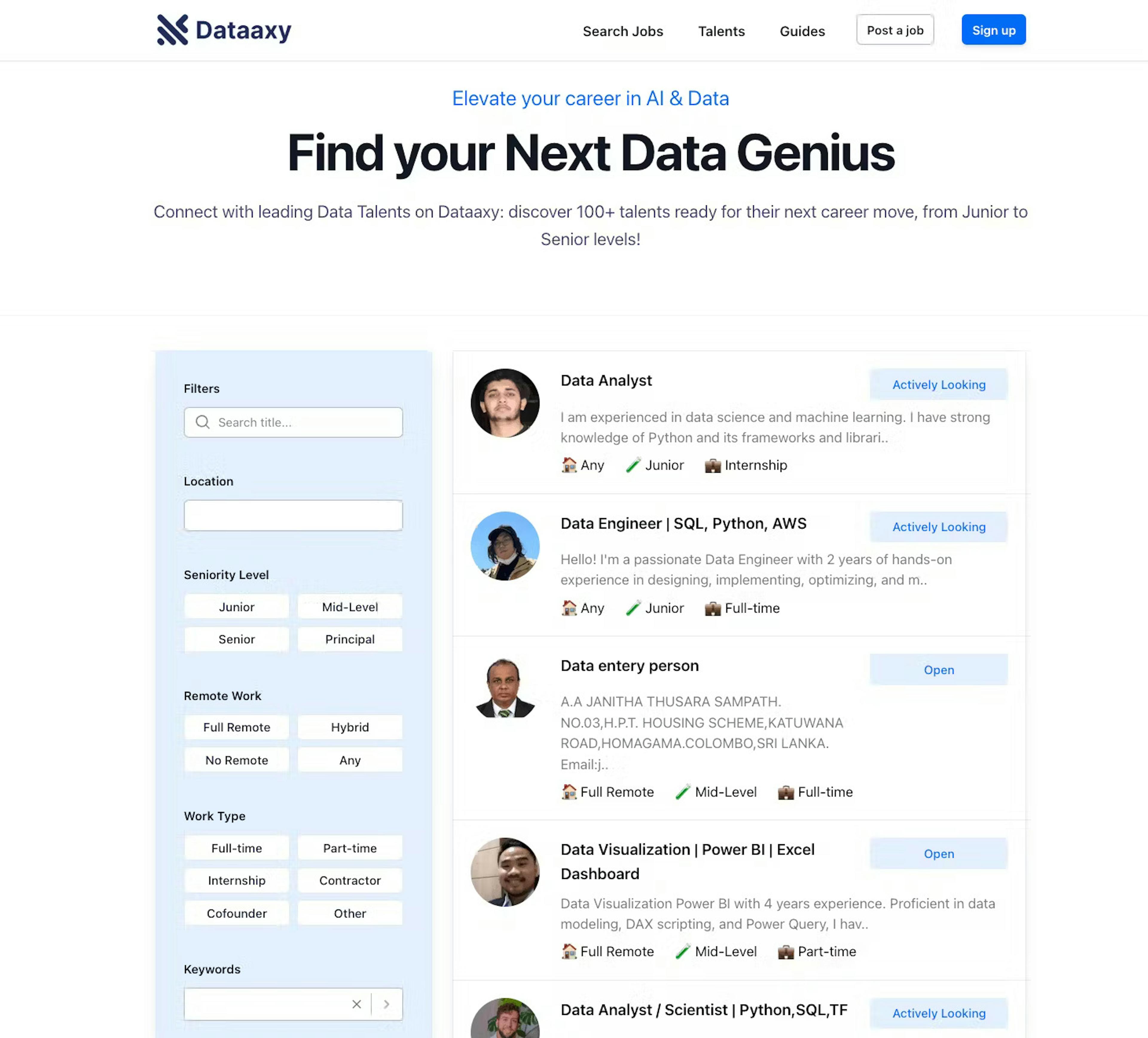 dataaxy screenshot

