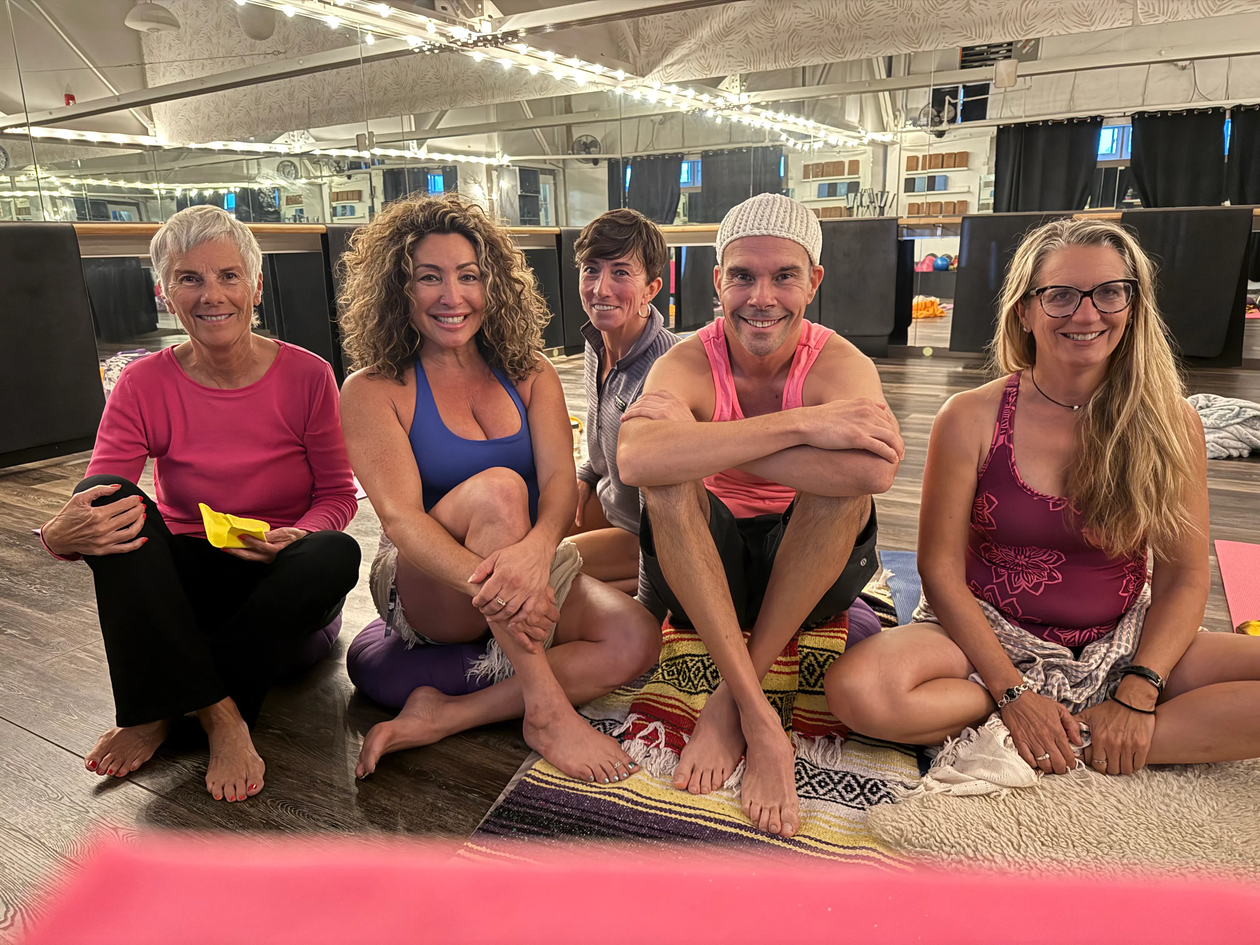 Mary Leonti with wellness practitioners.