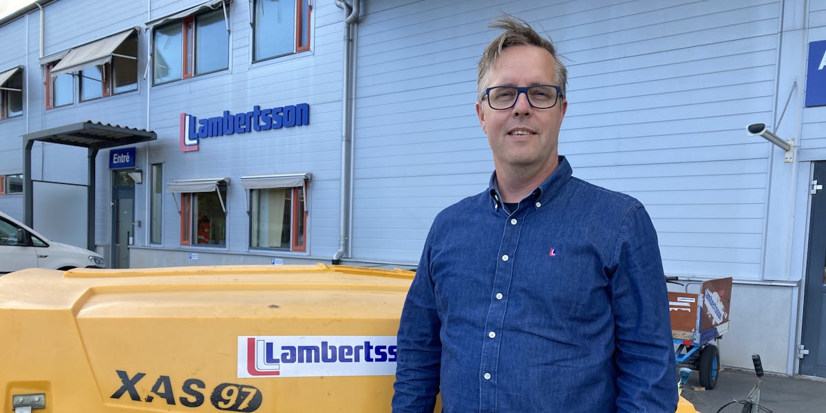 Anders Persson, produktadministratör på Lambertsson berättar om Lambertssons nästa steg i HVO-satsningen som innefattar samtliga vibroplattor och kompressorer.