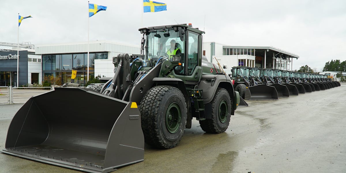 Svenska försvaret behöver 50 nya hjullastare om året, enligt ramavtal med Swecon.