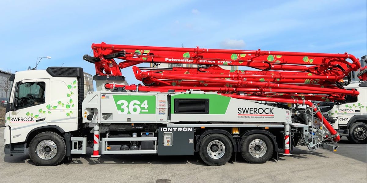 SWerock har investerat i 12 eldrivna betongpumpar, 10 av dessa kommer användas i Swerocks svenska verksamheter.