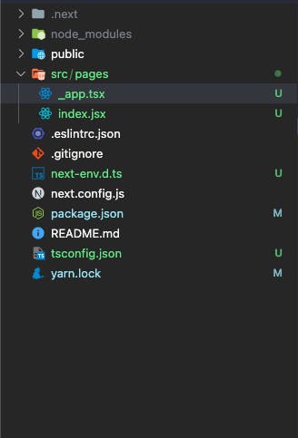 Folders organized inside src