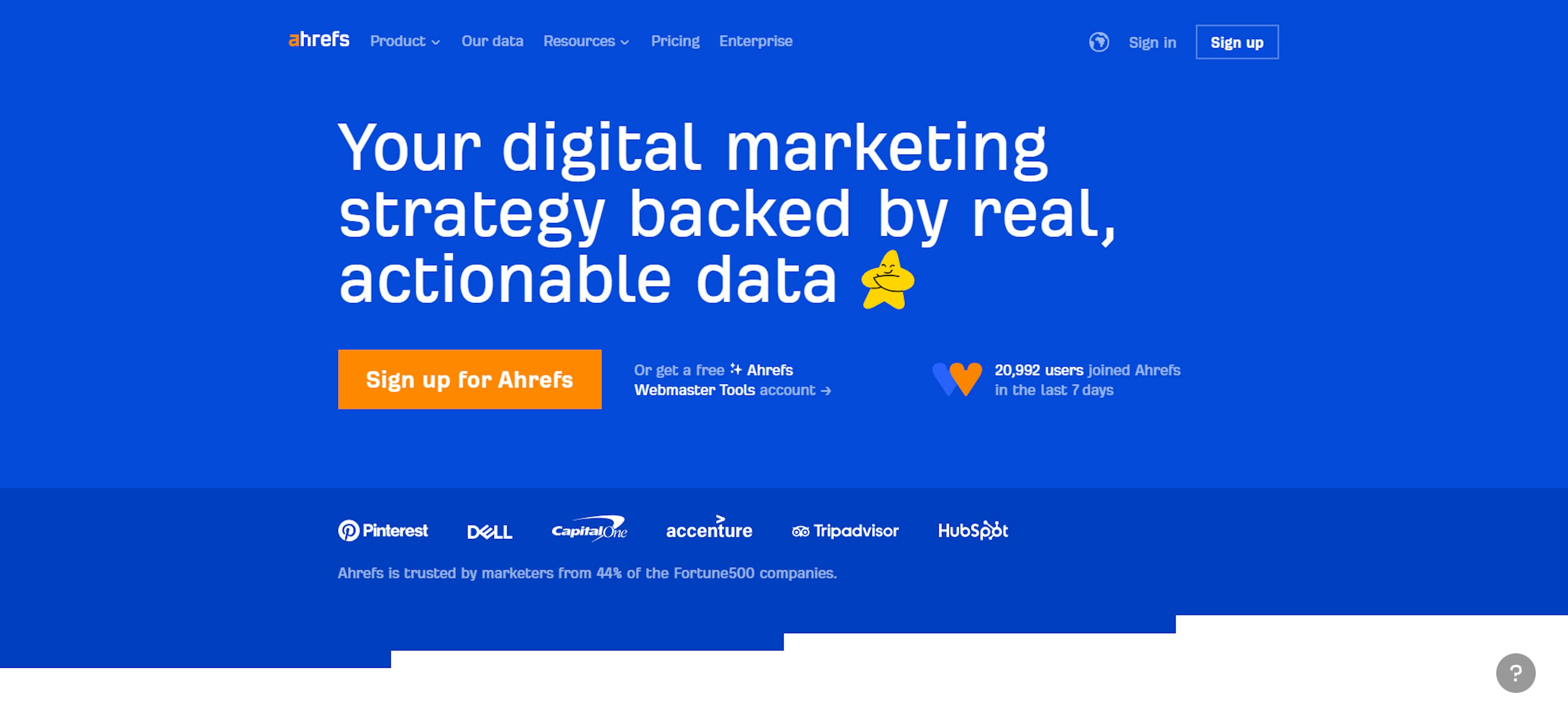 Ahrefs website