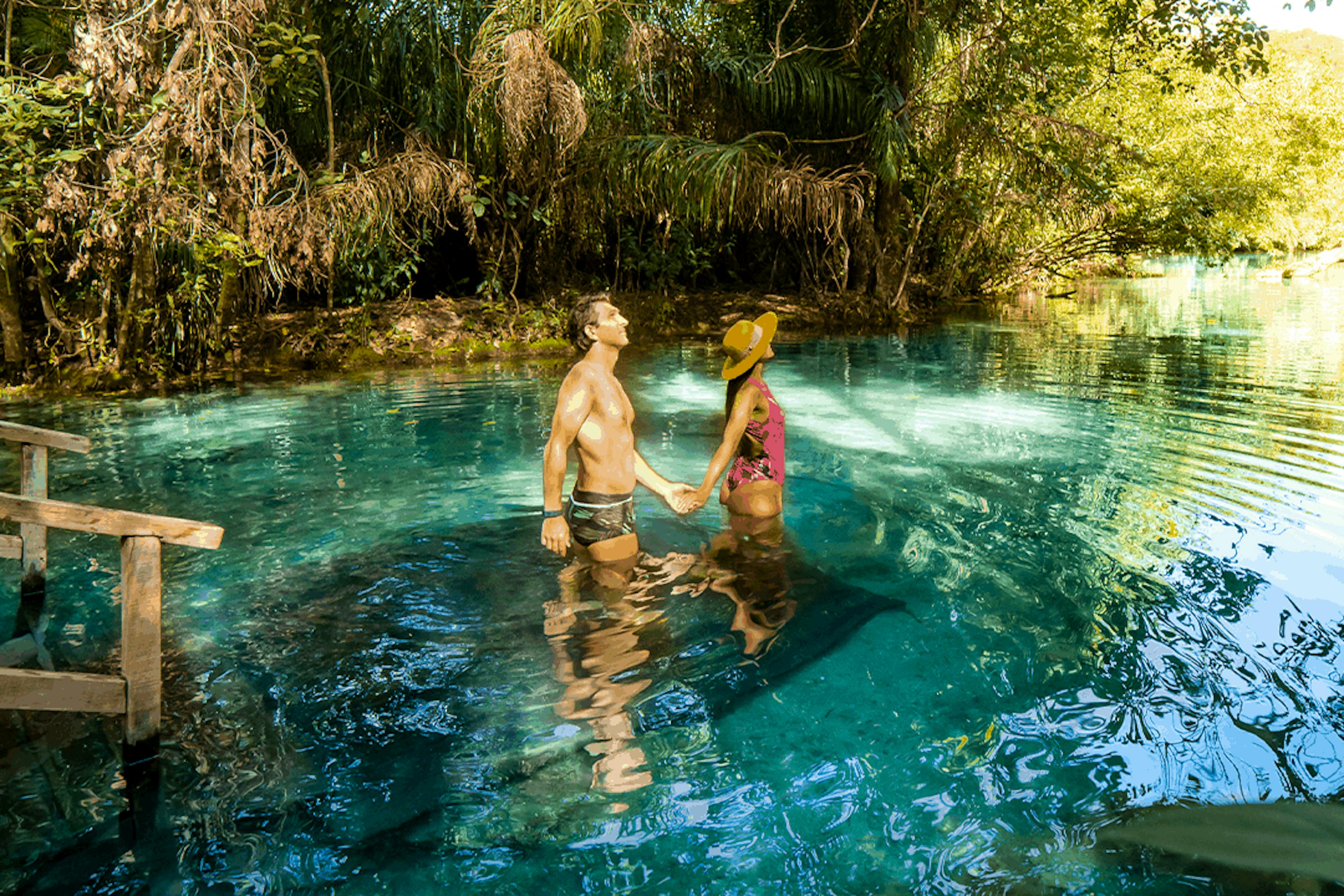 Casal Flutuação Nascente Azul