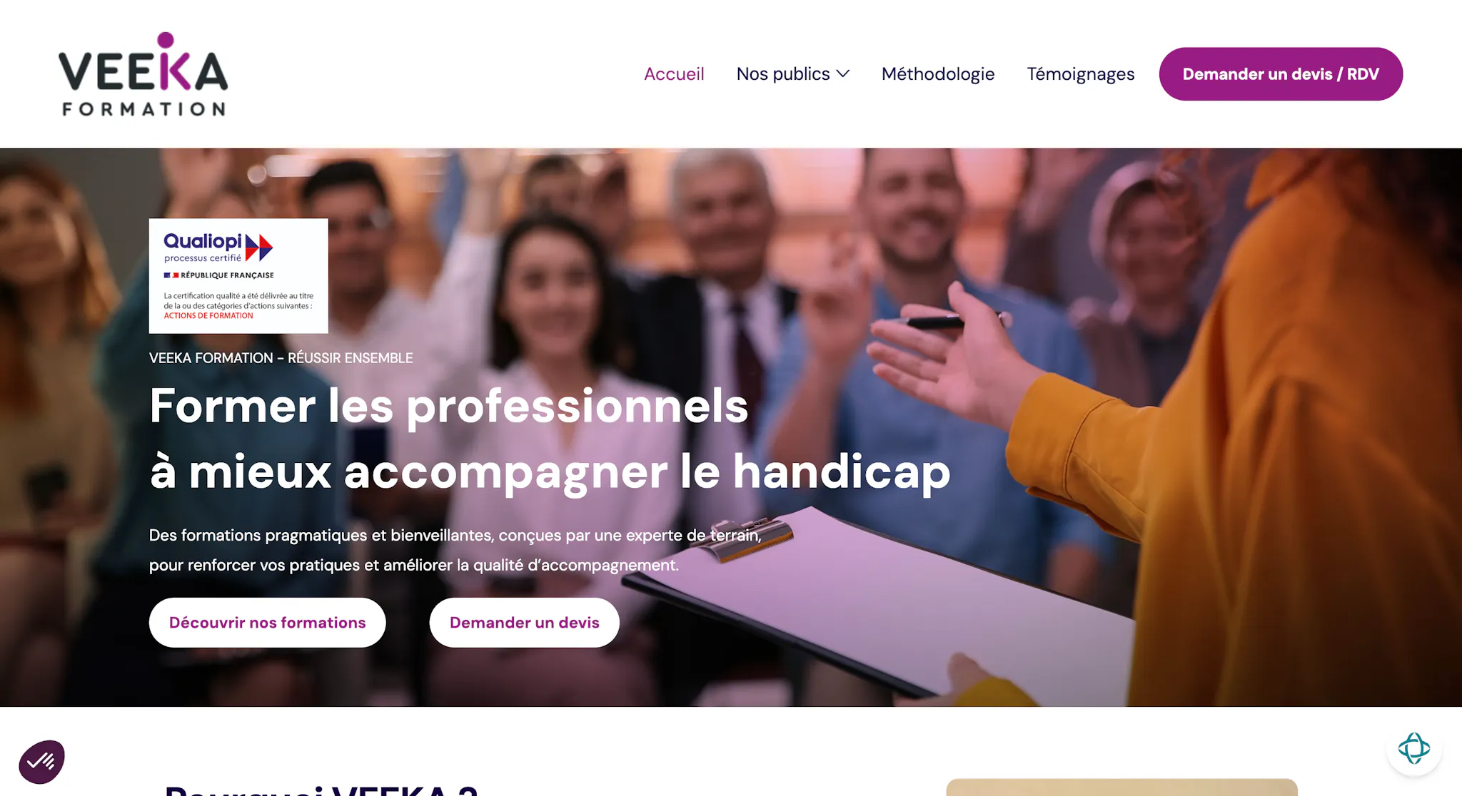 Site web Veeka Formation