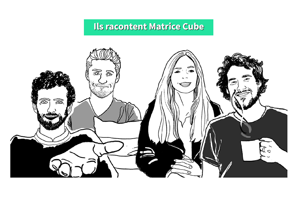 Les startups de Matrice Cube Illustration
