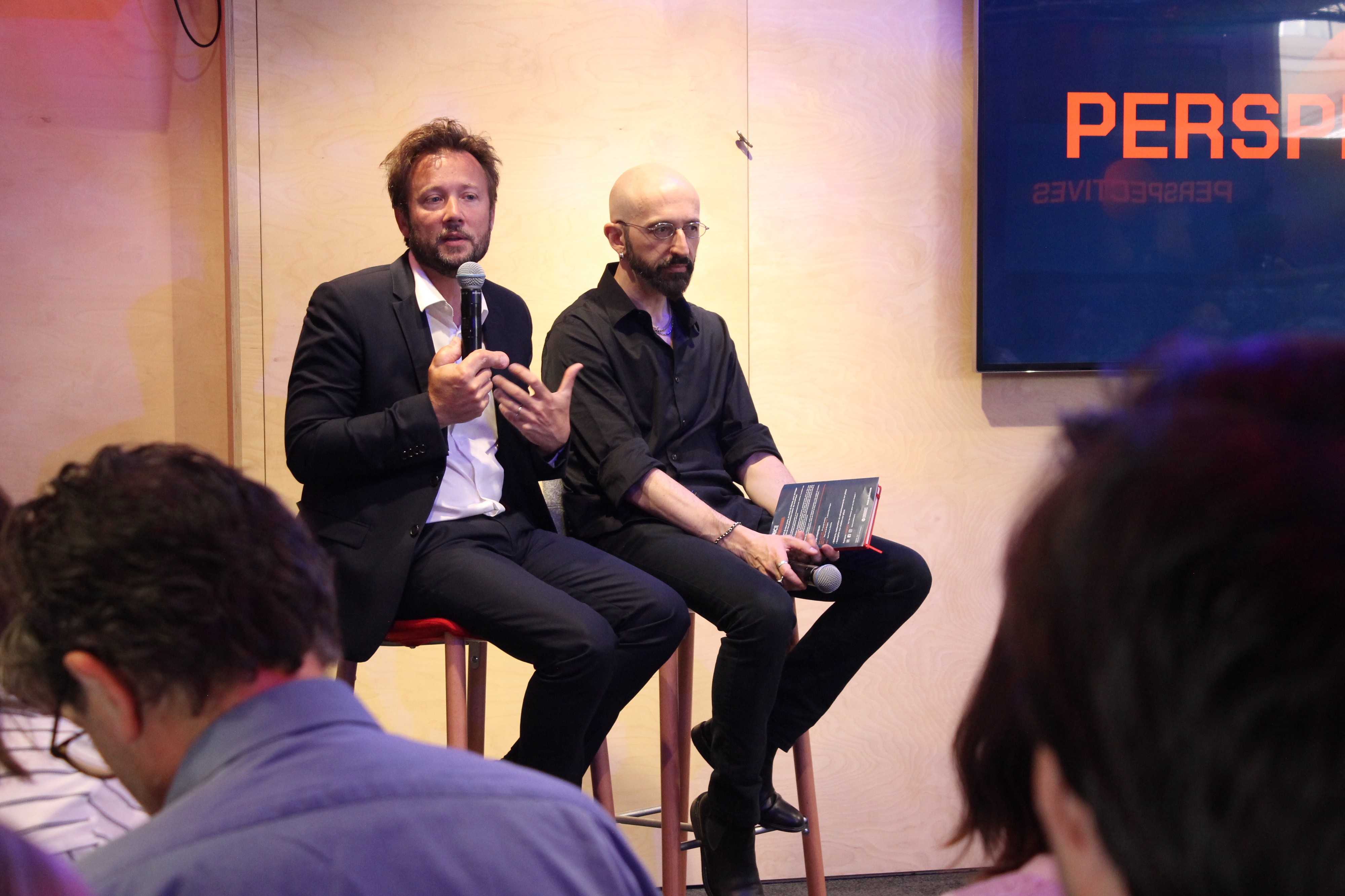 Boris Vallaud et Antonio Casilli à Perspectives 2019