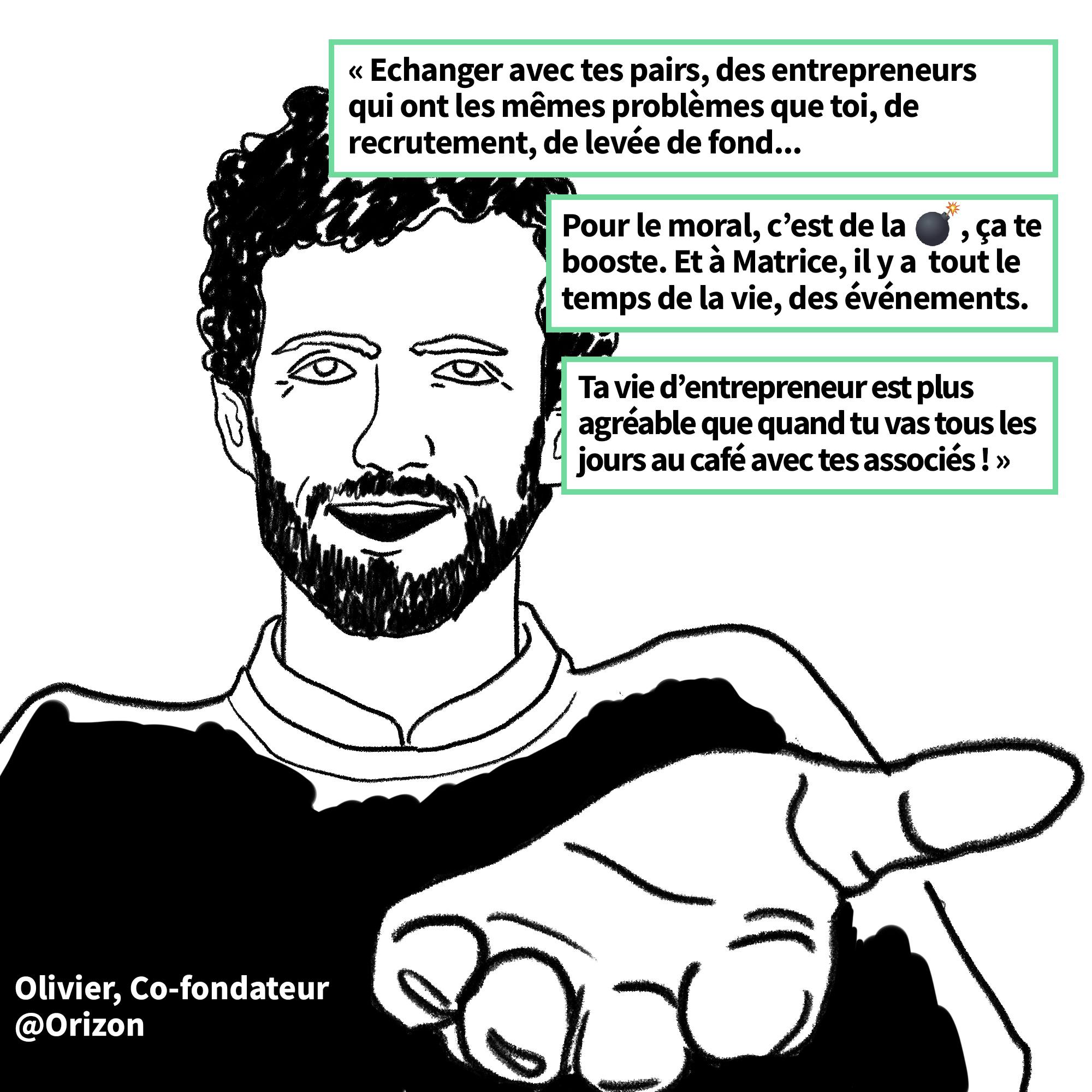 Olivier Hamelin de la startup Orizon