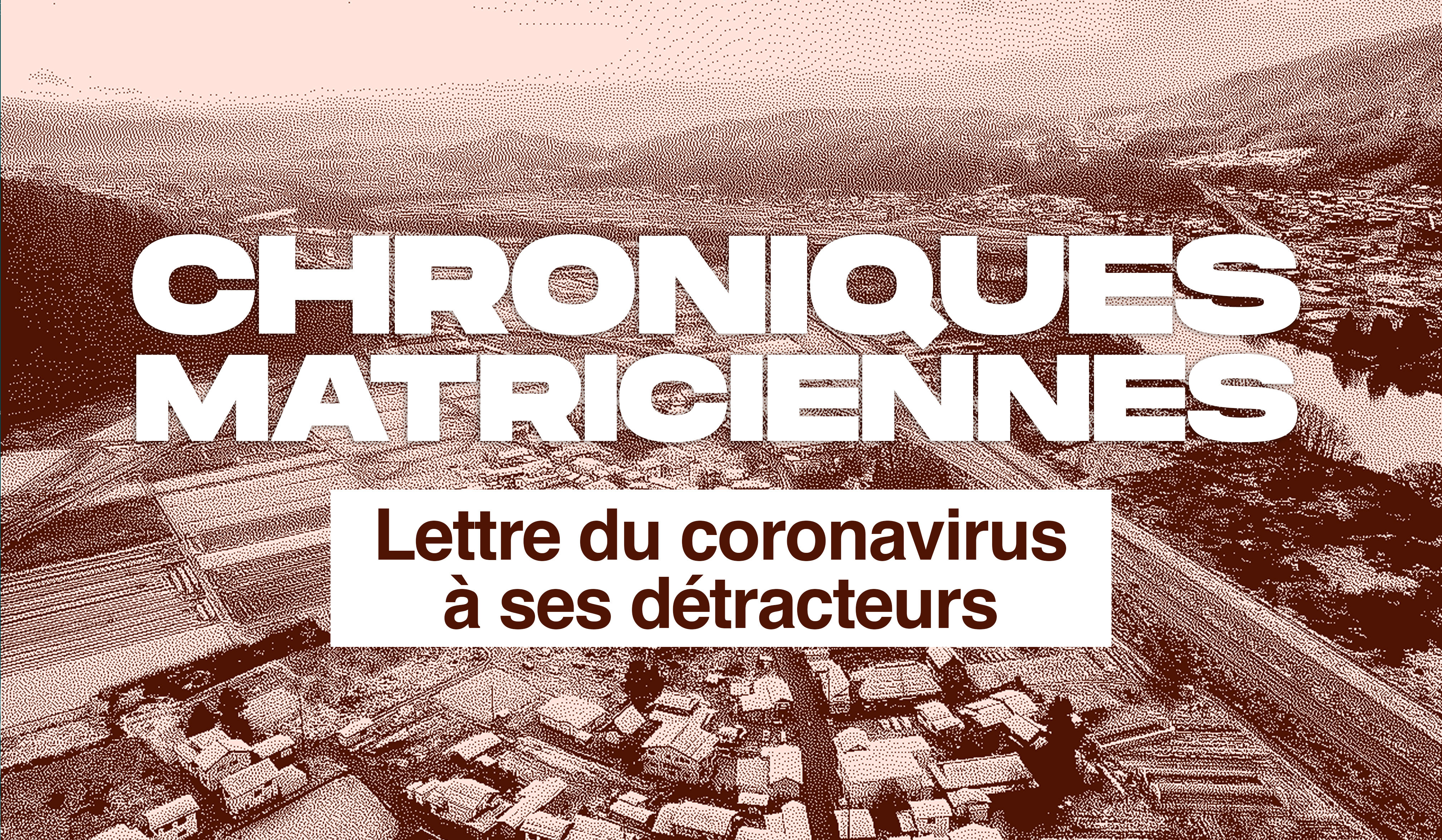 vue aérienne village et nature