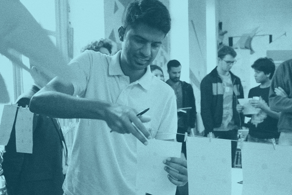 Un entrepreneur de la matrice Air Data participe à un atelier © Matrice