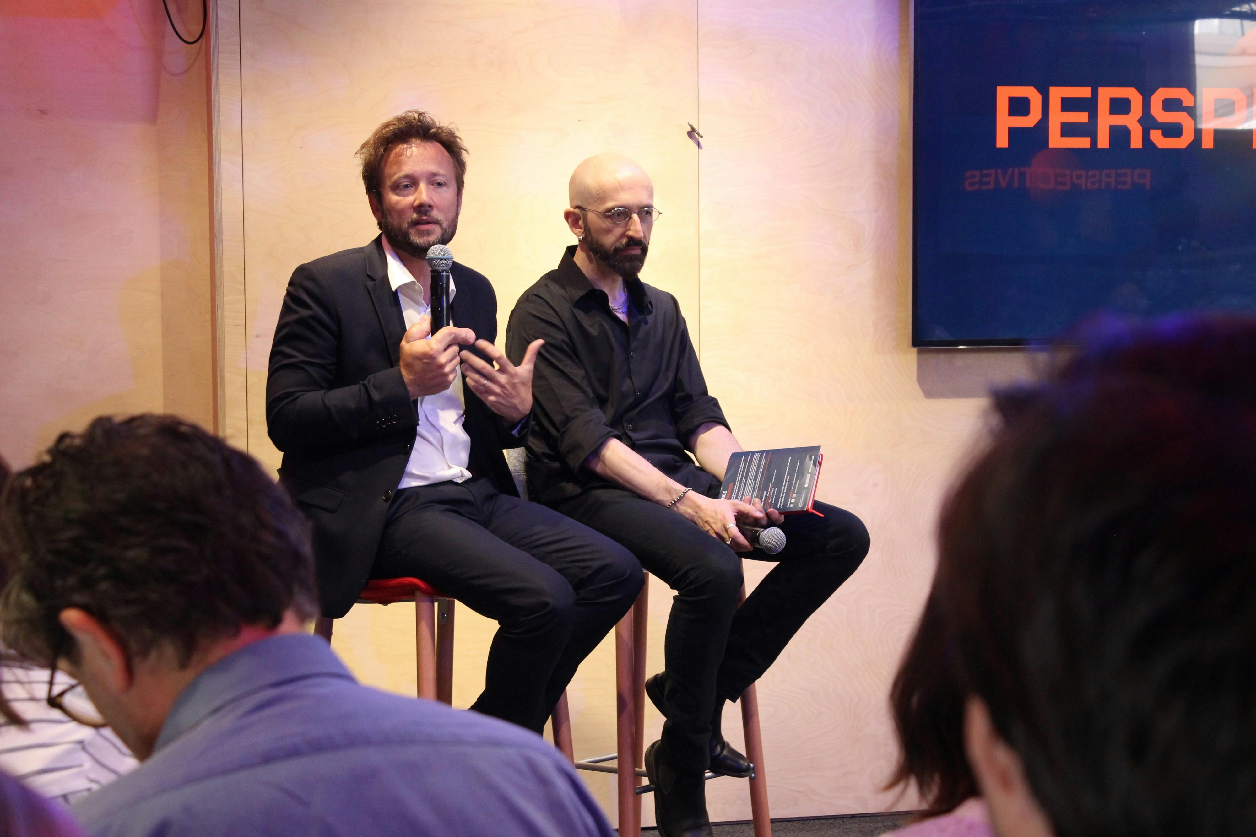 Boris Vallaud et Antonio Casilli à Perspectives 2019