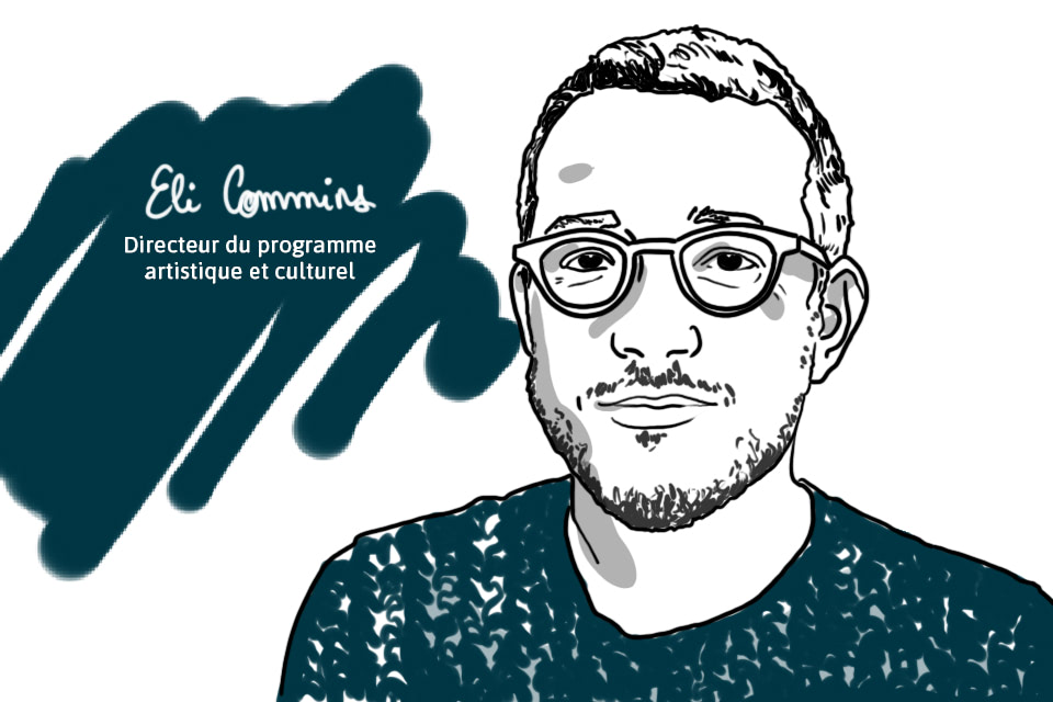 Illustration d'Eli Commins, directeur du programme artistique et culturel © Matrice