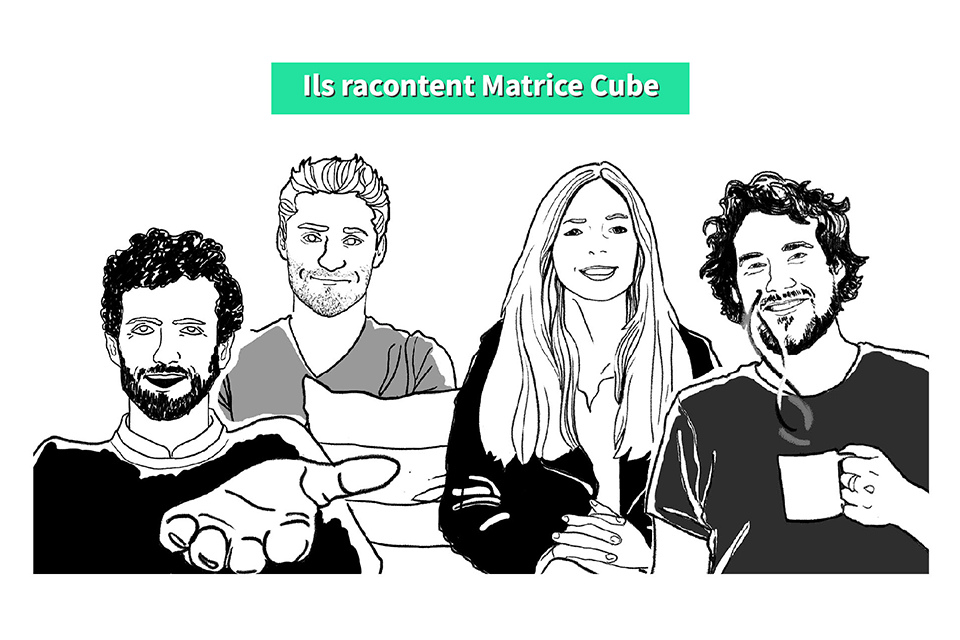 Les startups de Matrice Cube Illustration