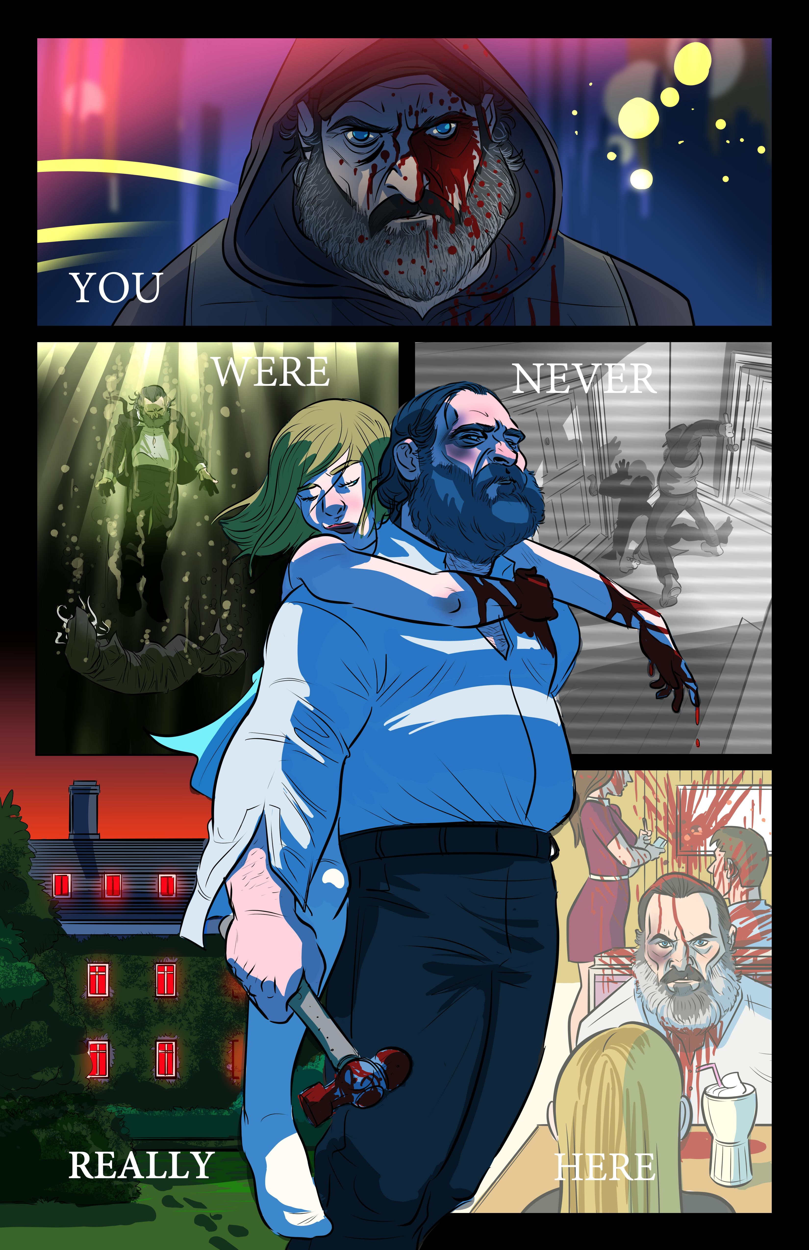 you were never really here poster comic art