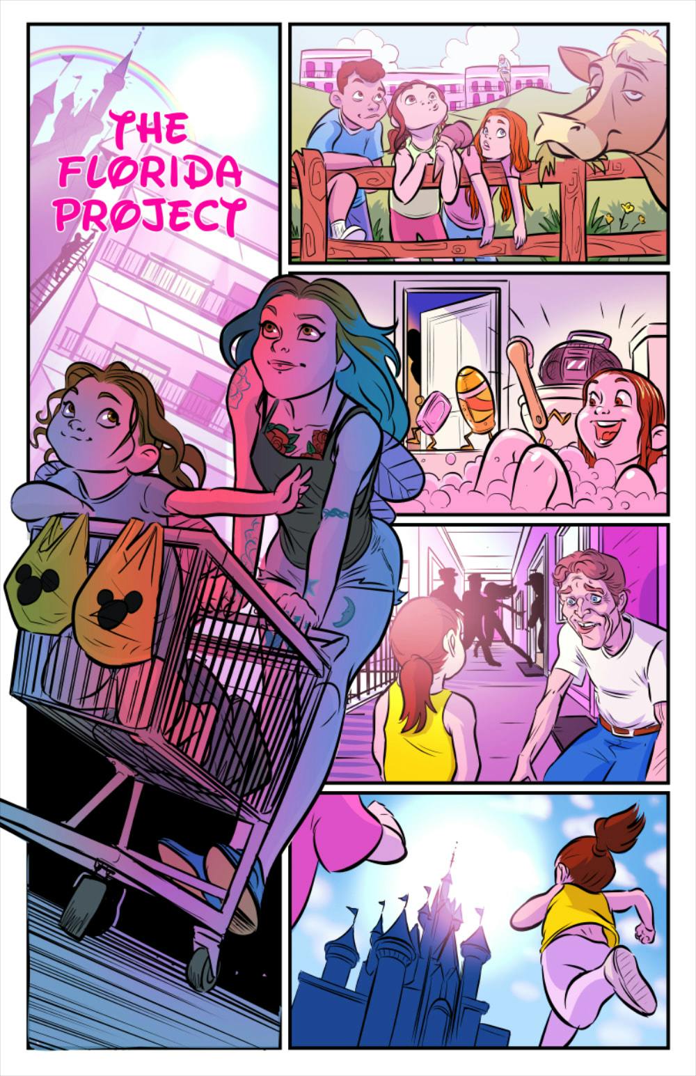 The Florida Project Art Comic Poster