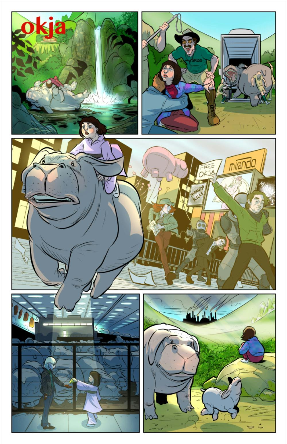 Okja Art Poster Comic