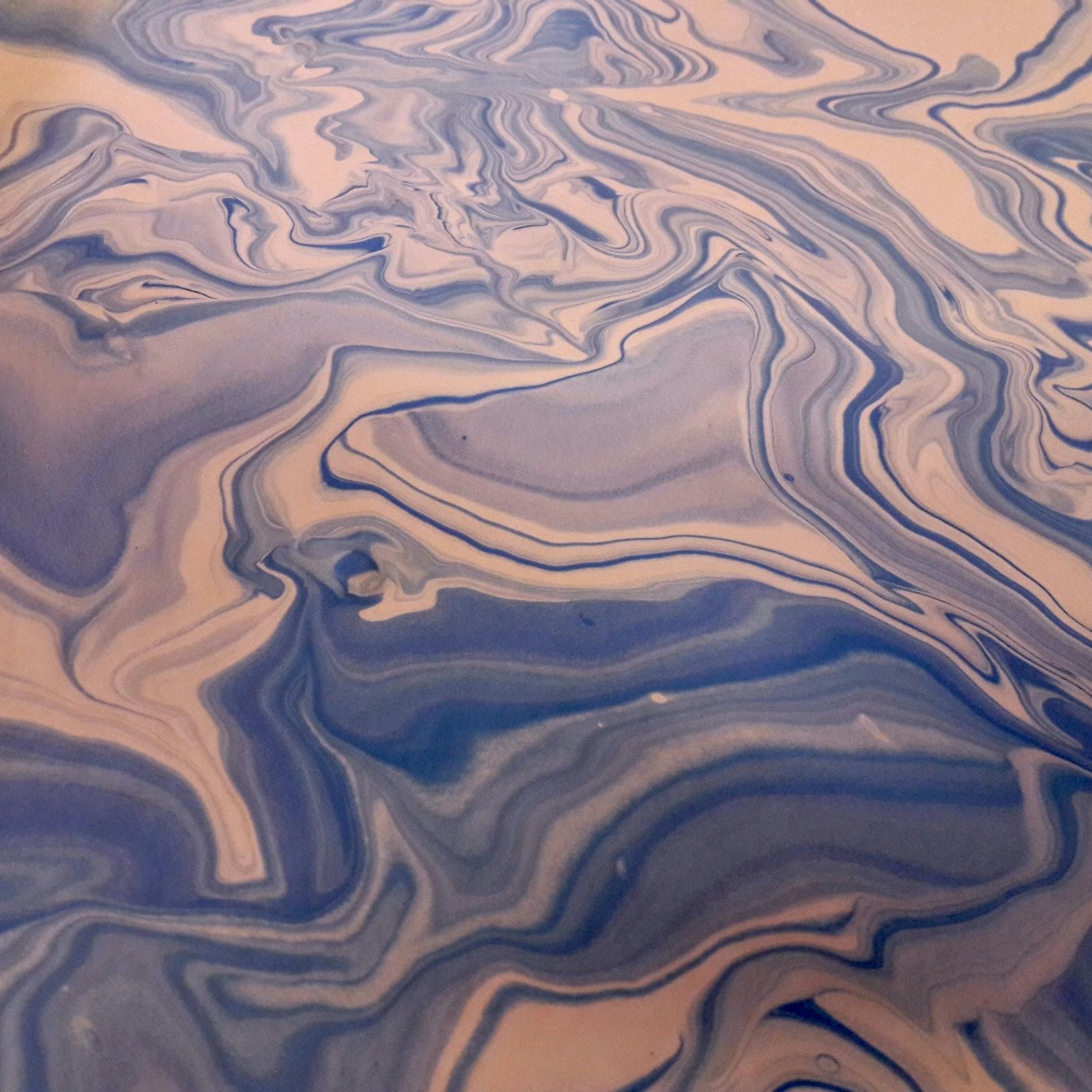 Detail of a marbled glaze
