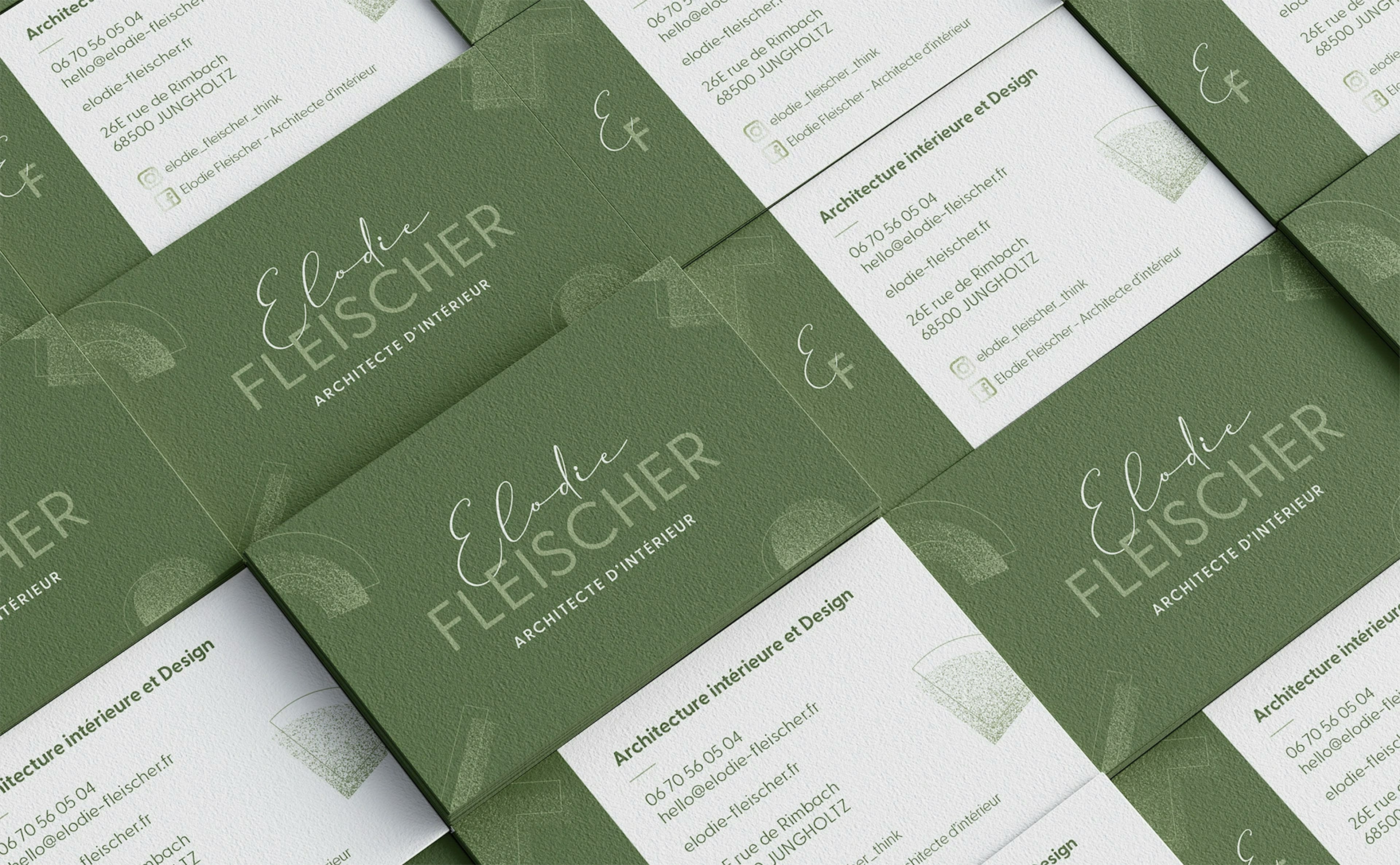 Mockup carte de visite Elodie Fleischer