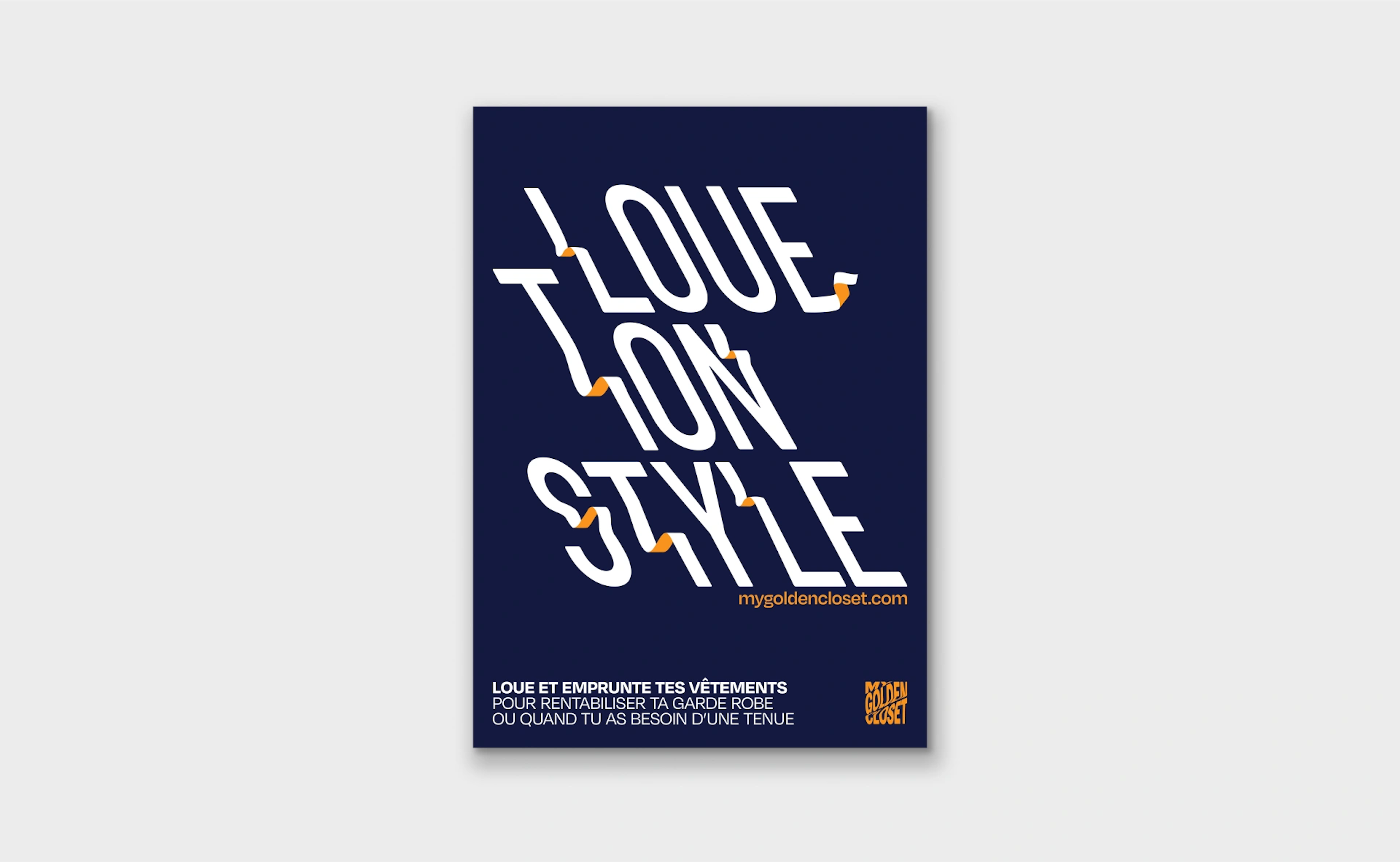 Mockup affiche My Golden Closet