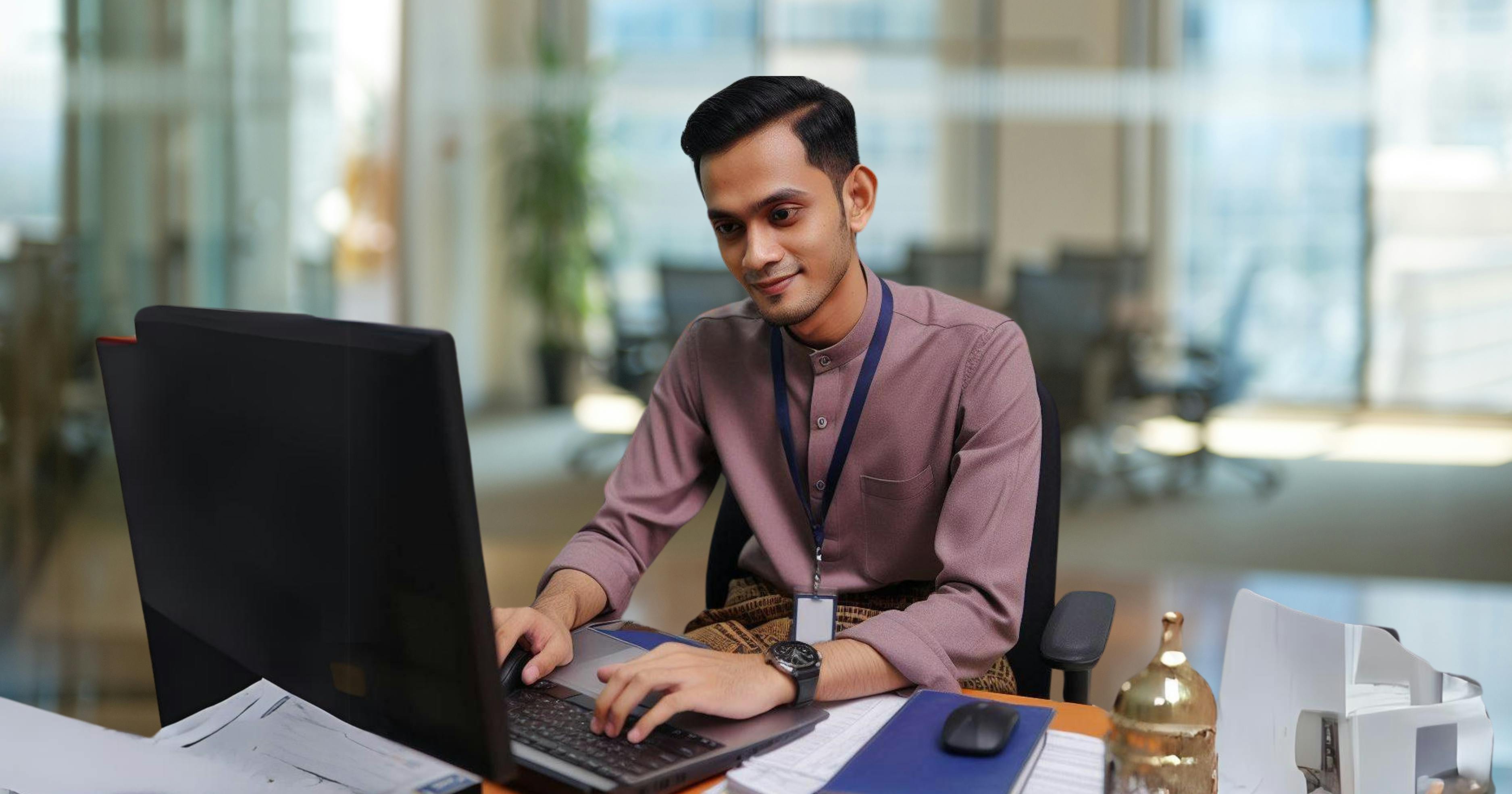 seorang lelaki bekerja sebagai pembantu operasi gred n11