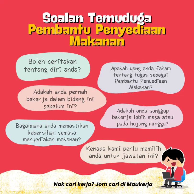 Soalan Temuduga Pembantu Penyediaan Makanan
