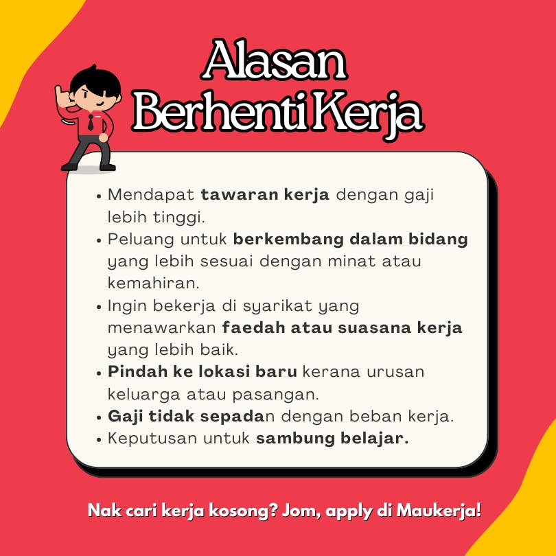 Alasan Berhenti Kerja