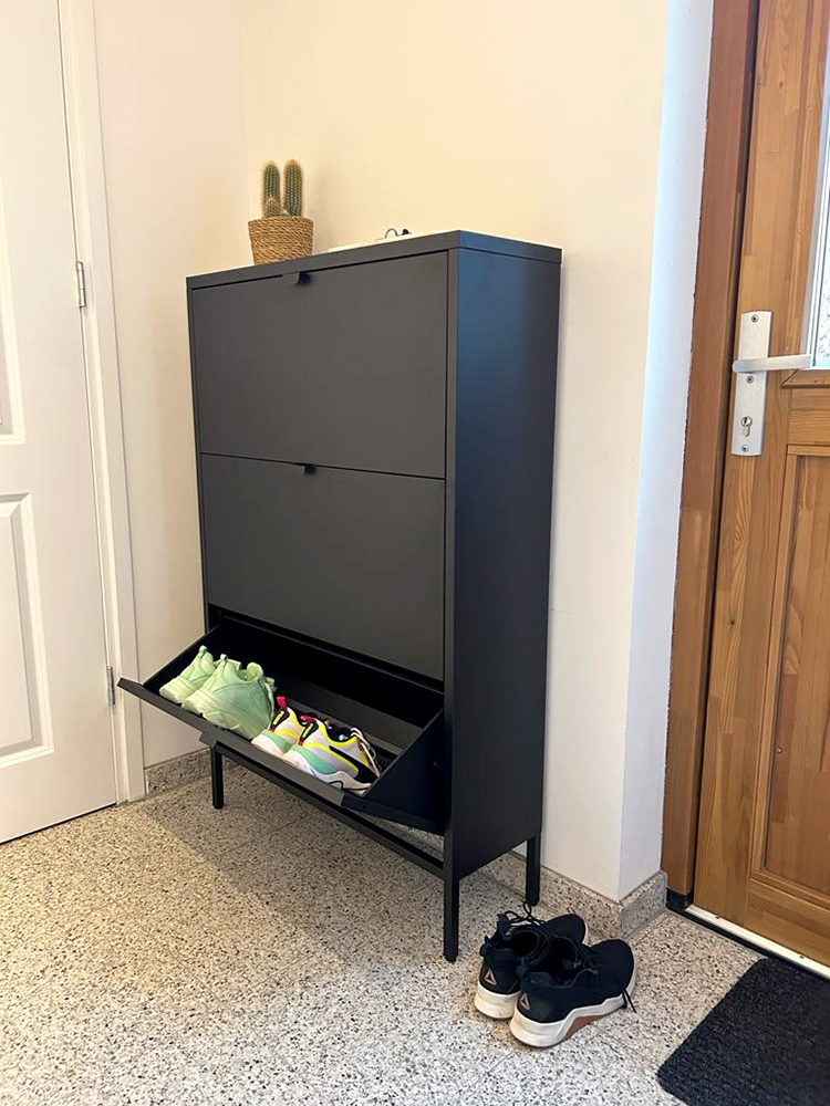 Locker schoenenkast Finn zwart