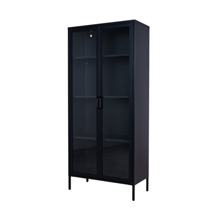 Finn display cabinet black