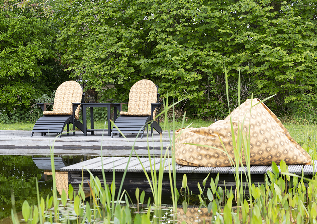 MaximaVida zitzak lazybag Rondo yellow steiger klein