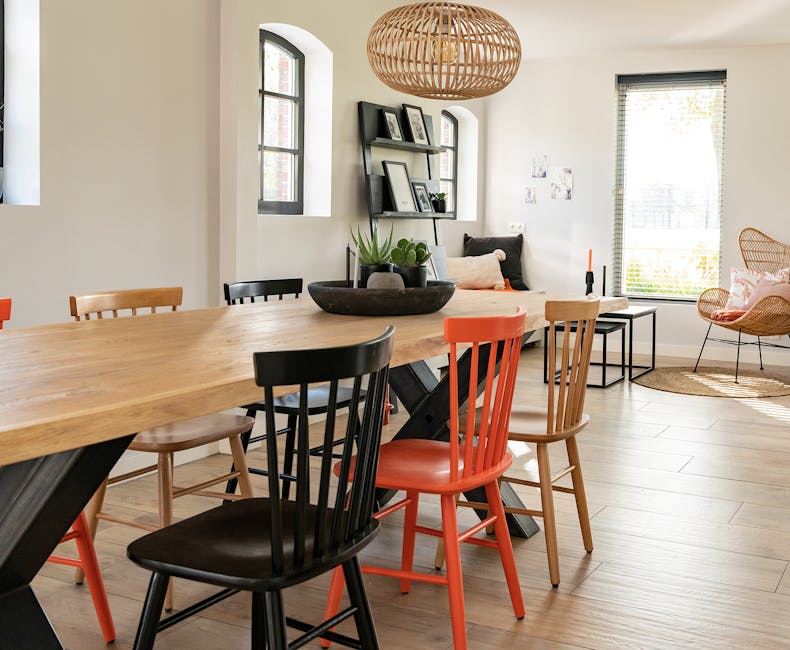 Houten eetkamerstoelen Maxime in kleur