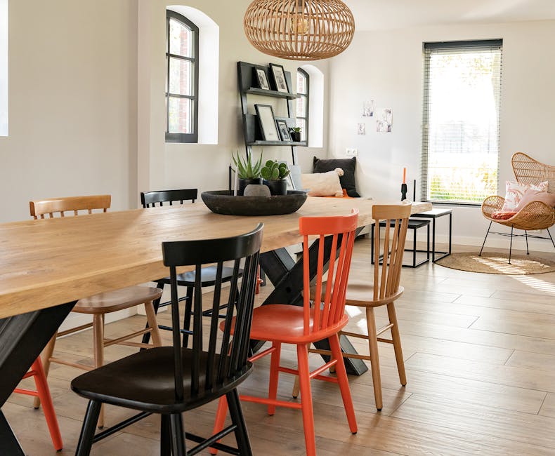 Maxime wooden dining chairs in colour