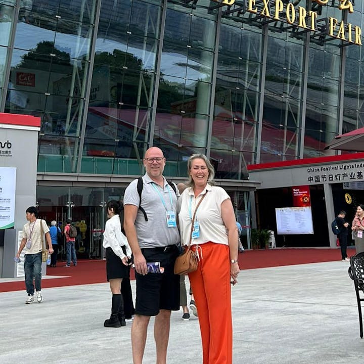 Jeroen en Suzanne op de Canton fair