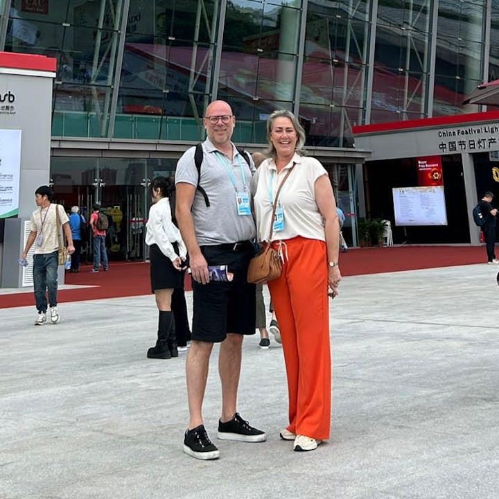 Jeroen en Suzanne op de Canton fair