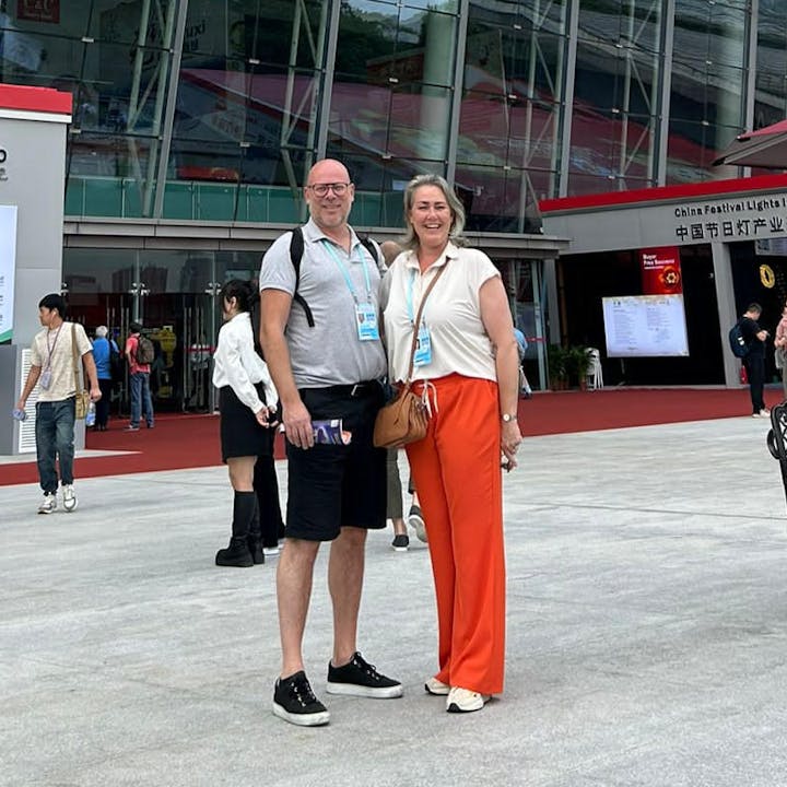 Jeroen en Suzanne op de Canton fair