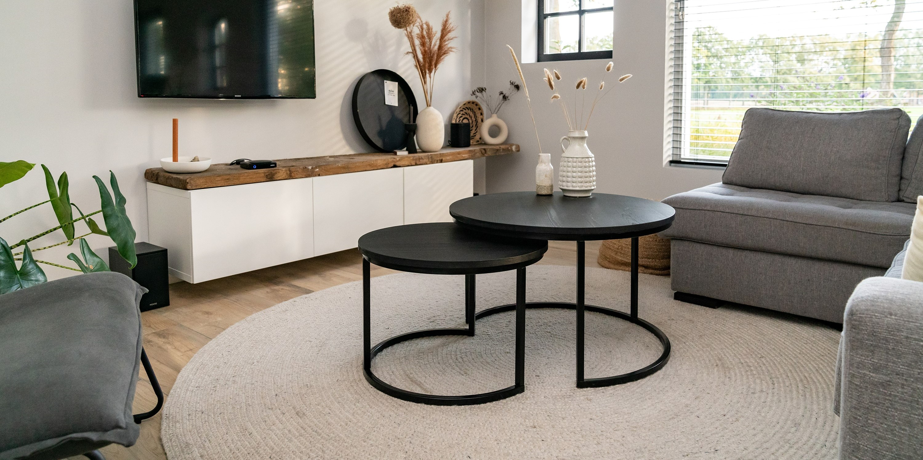 Ronde salontafelset Chicago