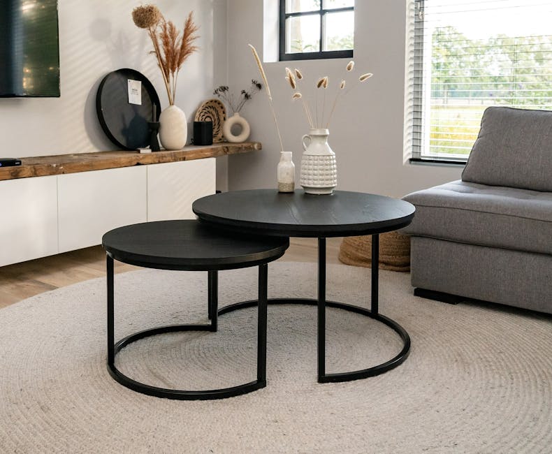 Ronde salontafelset Chicago