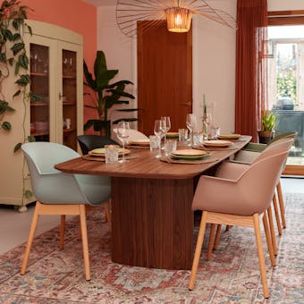 Cuyp eetkamerstoel met eiken poten