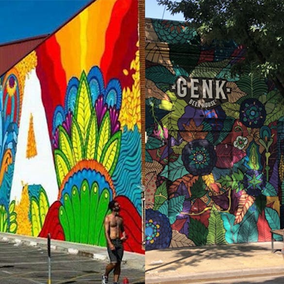 Colourful murals in Buenos aires