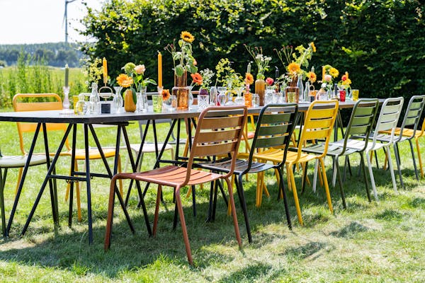 Metalen tuinstoel Max in kleur