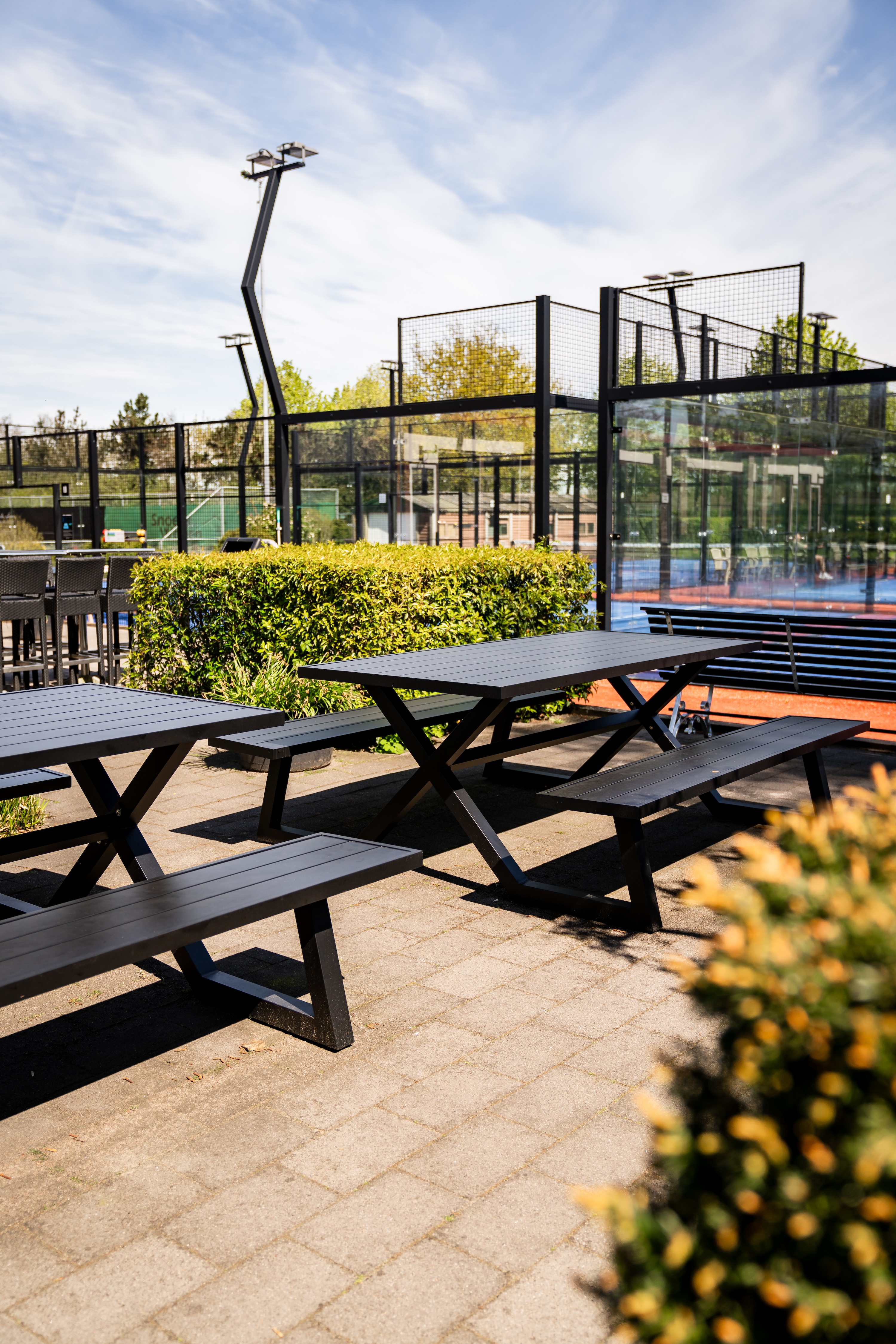 MaximaVida aluminium picnic table Dex at tennis club Zwaanshoek
