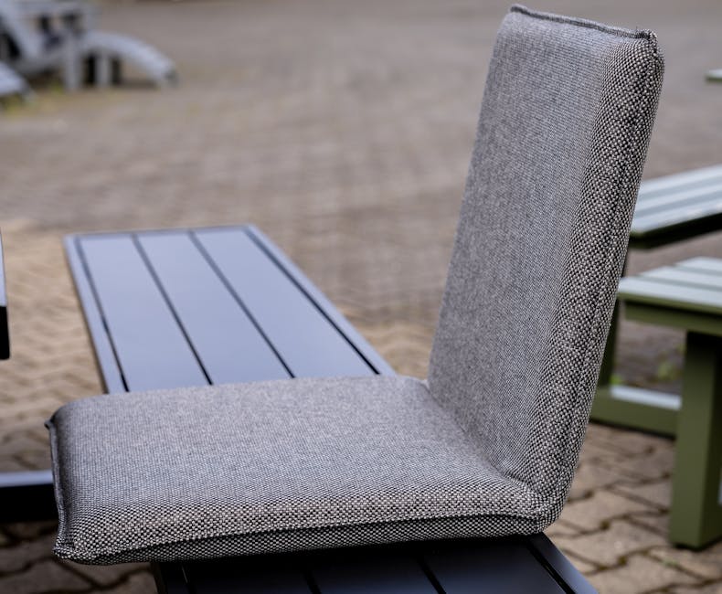 Maximavida zitting Sitges antraciet op picknicktafel Dex zwart