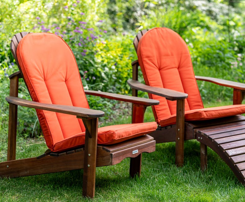 Gartenstuhlkissen Rocho auf Toronto-Gartenstühlen im Teegarten