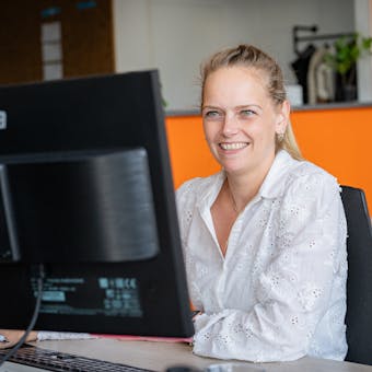 Chantal op de klantenservice