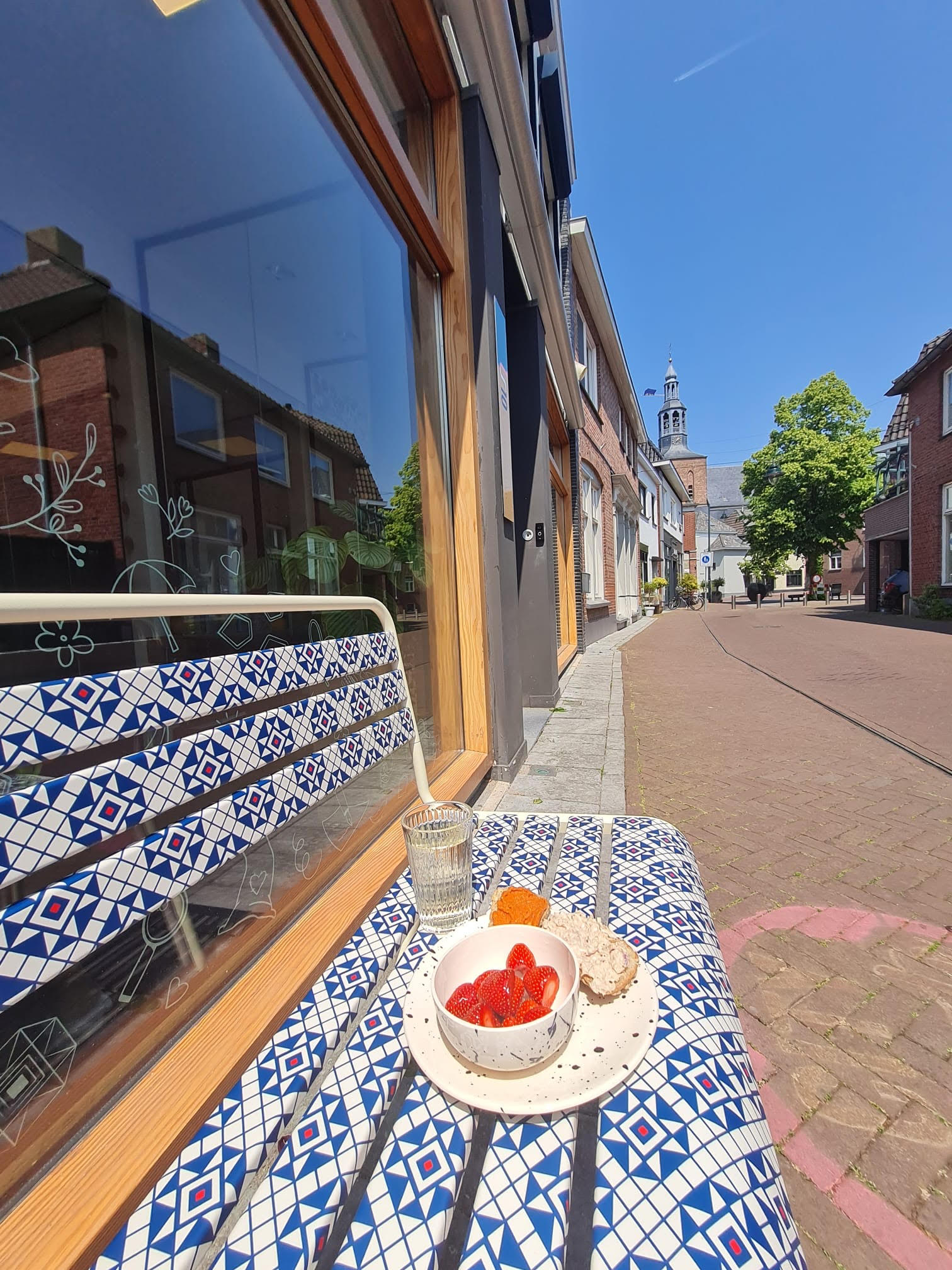 Metall-Gartenbank Max Elfenbein Grolse Want Print