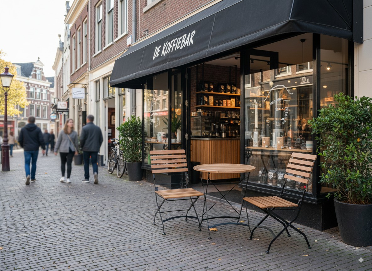 Toscana Bistro-Set schwarz mit klappbaren Stühlen