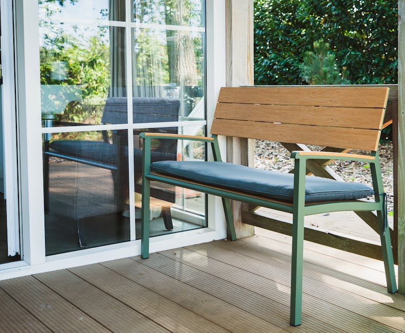 Aluminium-Gartenbank Bermuda in Olivgrün im Ferienpark Bremstruik